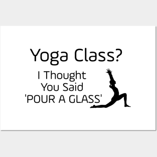 Yoga Class Posters and Art